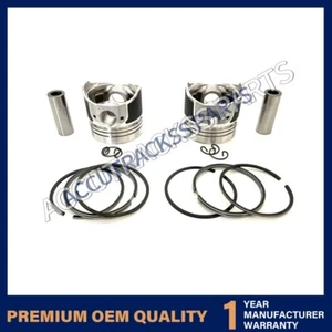 2 PCS Piston+piston ring kit Compatible for Kubota Z851 Engine L1801 Tractor - Picture 1 of 2