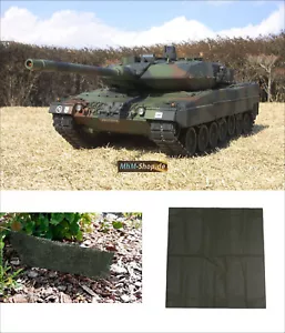 Carro armato Tamiya/RC Leopard 2A6 Full Option + rete mimetica 48 x 45 cm in scala 1:16 - Foto 1 di 21