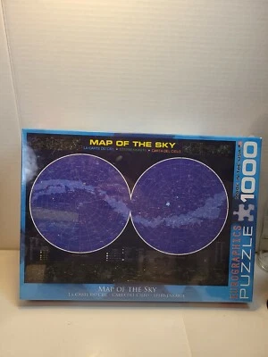 Eurographics Map of the Sky - 1000 Piece Puzzle New Sealed  - Image 1 of 4