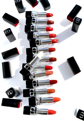 DIOR Rouge Dior Lipstick FULL SIZE .12oz/3.5g - CHOOSE YOUR SHADE - New Unboxed - Image 1 of 3