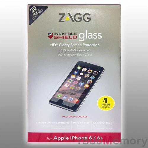 ZAGG InvisibleShield Tempered Glass 9H Screen Protector for Apple iPhone 6 / 6S - Image 1 of 1