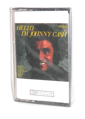 Hello I'm Johnny Cash Cassette Tape • The Man in Black 1977 CBS Records Country - Image 1 of 4