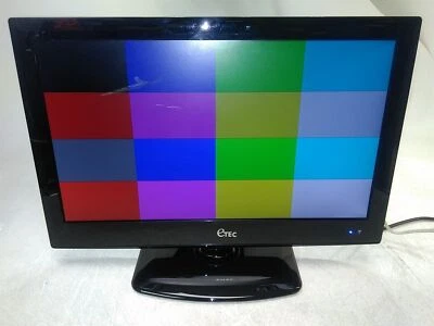 eTec 19A88 19" Widescreen LED LCD HDMI TV NO PSU Grade C - Image 1 of 4