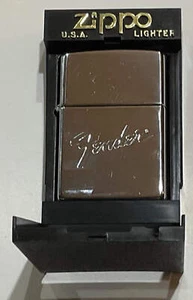 Fender Rare Unused Boxed Promo Zippo Lighter 1998 - Imagen 1 de 6