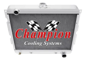 Cold 2 Row 1" Radiator for 1970 - 1973 Plymouth Barracuda Small Block V8 Eng - Picture 1 of 7