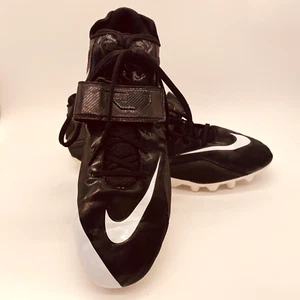 Botines de fútbol Nike CJ Strike 2 TD 678119-010 talla 12,5 negros Calvin Johnson - Imagen 1 de 11