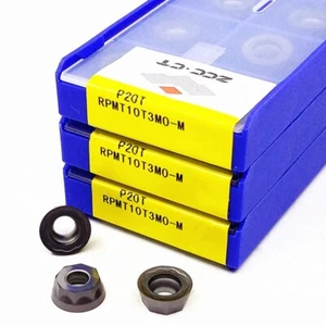 10pcs RPMT10T3MO-M P20T ZCC Cutting Tools CNC blade Carbide Inserts Original - Picture 1 of 2