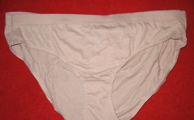 HANES - NEW - 9/2XL - WHITE  - 100% COTTON - HI-CUT BIKINI PANTY - Image 1 of 3