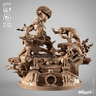 3D Printed 16K WICKED - Video Games God Of War 4 Diorama Fan Made 1/6 scale - Image 1 of 4