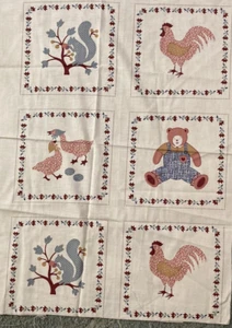 Panel de tela de pradera Country Classics raro de colección de Ameritex - Imagen 1 de 2