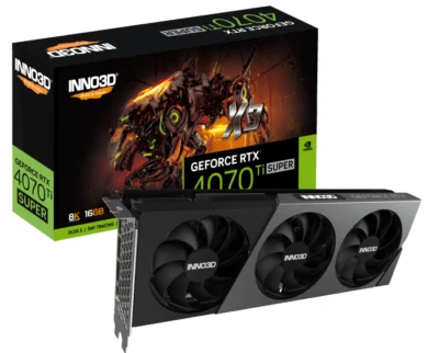 Inno3D GeForce RTX 4070 Ti Super X3 OC 12GB GDDR6X Graphics Card - Image 1 of 4