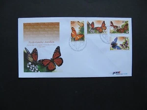 NETHERLANDS ANTILLES, cover FDC 2002, butterflies insect - Picture 1 of 1