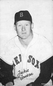 Boston Red Sox Jackie Jensen American League 3.25 x 5.25" Blank Back - Picture 1 of 2