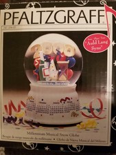 Pfaltzgraff Millennium Yr-2000 Musical Snow Globe 7” – Auld Lang Syne New/Bnib