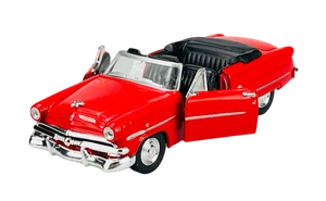 WELLY OLD TIMER 1953 FORD CRESTLINE SUNLINER RED 1:34 DIE CAST METAL MODEL NEW - Picture 1 of 6