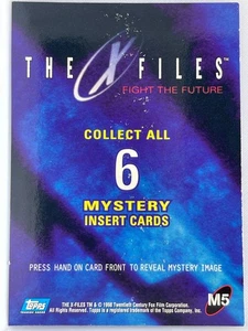 X FILES MOVIE FIGHT THE FUTURE MYSTERY INK CARD M5 - Picture 1 of 2