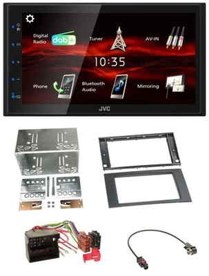 JVC USB Bluetooth MP3 DAB 2DIN Autoradio für Ford Focus C-Max S-Max Galaxy 03-07 - Bild 1 von 4