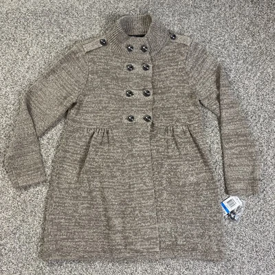 Style & Co. Suéter Chaqueta Mujer Pequeña Extra Grande Marrón Blanco Cárdigan Largo Foto 1 de 4