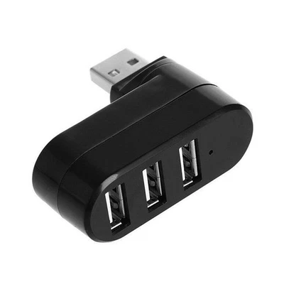 Hub USB 2.0 3 porte sdoppiatore porta USB 2.0 espansore 90°-180° gradi5840 - Immagine 1 di 4