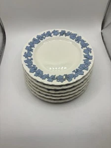 Wedgewood Queensware 6” Plates Lavender On Cream Set Of 6 Dessert Plates - Picture 1 of 21