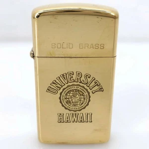 Encendedor Zippo 06 Usado LATÓN MACIZO UNIVERSIDAD DE HAWAII Dorado Para hombres 1932-1988 05w1 - Imagen 1 de 10