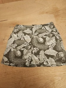 Croft & Barrow Skort 14 Green Floral Skirt With Shorts Golf Tennis Classic Fit - Picture 1 of 10