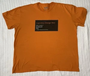 World of Warcraft Legendary Orange Shirt 2XL 26” X 28” Blizzard Jinx - Picture 1 of 7