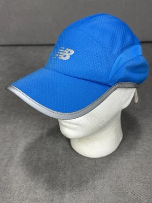 Gorra New Balance Adulto Azul Correa 5 Paneles Correr Correr Corredor Foto 1 de 4