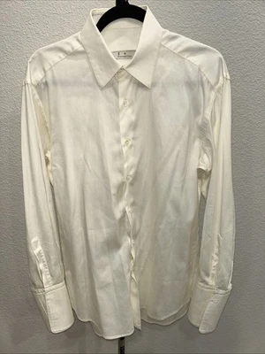 Ermenegildo Zegna Camisa Manga Larga Abotonada Hombre Talla Grande 38/15 Italia Foto 1 de 4