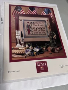 Shepherd's Bush cross stitch chart Brave Flags - Picture 1 of 2