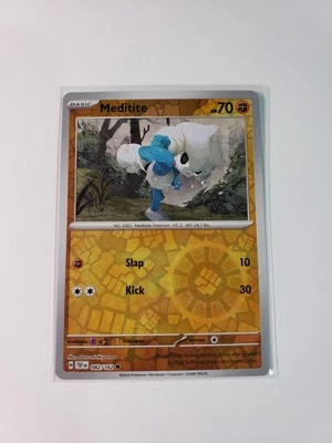 Pokemon Meditite 082/162 Sv05: Temporal Forces Reverse Holo - Image 1 of 4