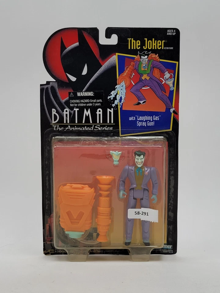 The Joker with Laughing Gas Spray Gun Batman Animated Series Kenner 1992