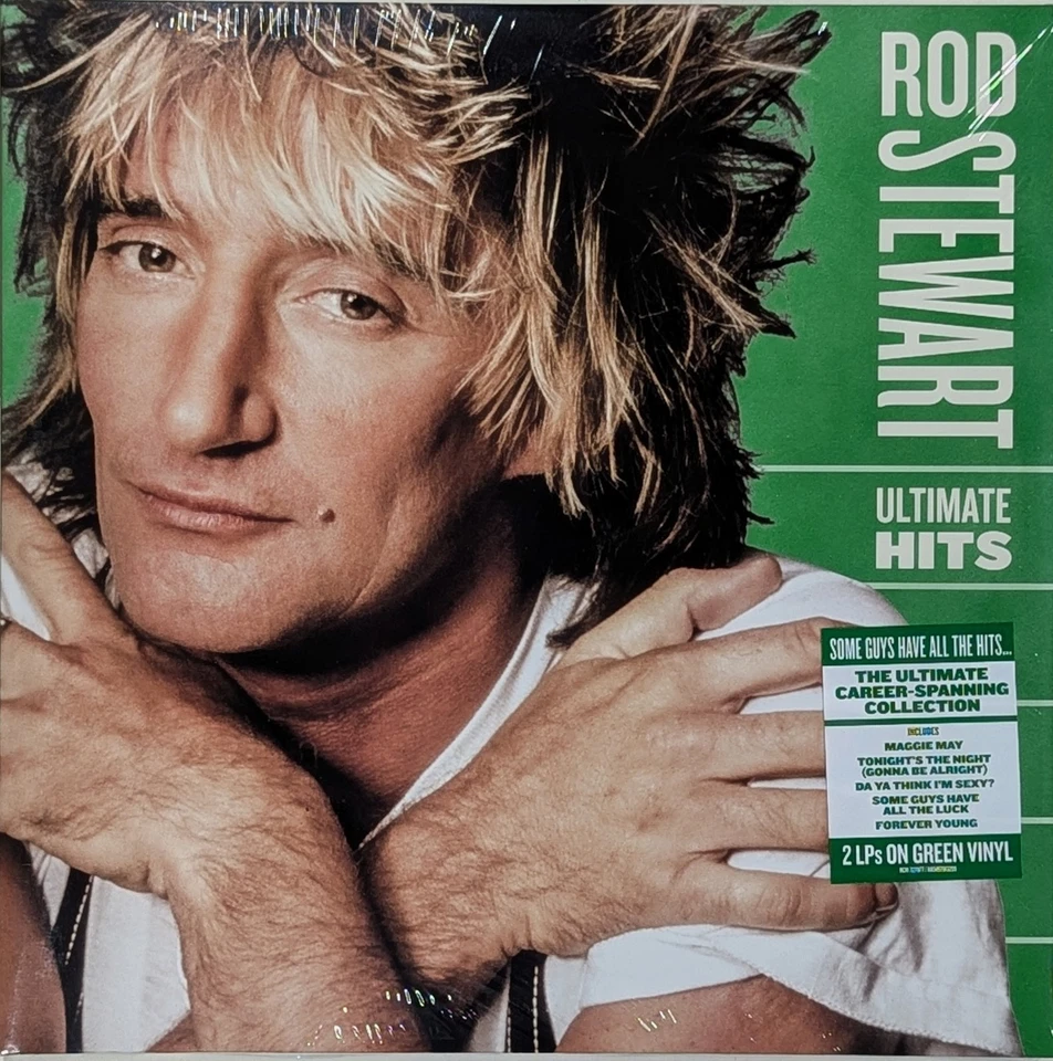 ROD STEWART Ultimate Hits SEALED 2LP Green Vinyl - Image 1 of 1