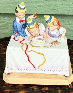 1984 BIRTHDAY PARTY FIGURINE BY NORMAN ROCKWELL  PREOWNED - Picture 1 of 7