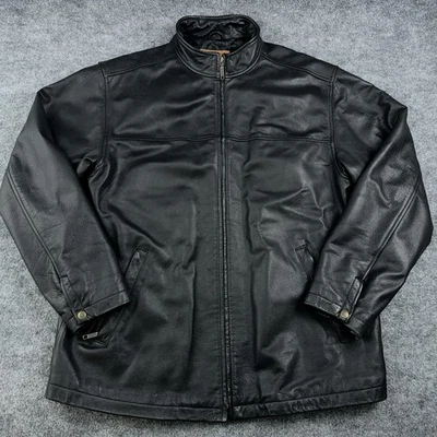 The Territory Ahead Leather Jacket Santa Barbara CA Mens Black 2XLT XXLT - Image 1 of 4