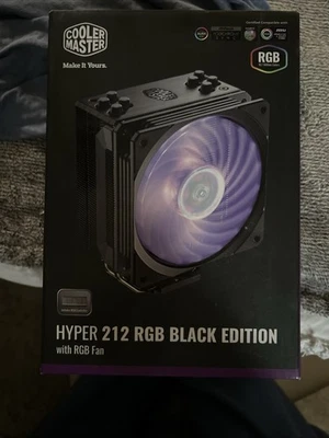 Cooler Master Hyper 212 RGB Black Edition CPU Fan New Sealed  - Image 1 of 4
