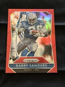 2015 Panini Prizm Red Refractor Barry Sanders Karte Detroit Lions #146 - Bild 1 von 4