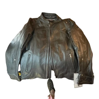 UNIK WOMEN xl Heavy NWT Leather Jacket + Liner Premium Coat - Image 1 of 4