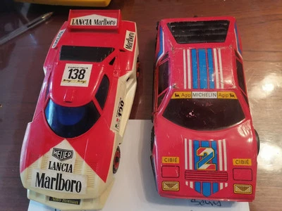 Lancia Stratos  Lotus  Ou Ferrari Lot De 2  1970 Metal  20 Cm - Photo 1/4