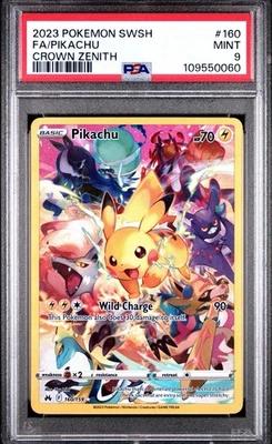 Pikachu 160/159 PSA 9 Mint Holo Crown Zenith Pokemon Card 🔥🔥 - Image 1 of 2