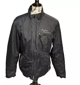 Harley Davidson Womens black logo jacket XL - Picture 1 of 8