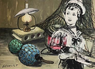 DAVID BROMLEY "Ready to Sail" Signed, Limited Edition Print 80cm x 110cm - image 1 of 2