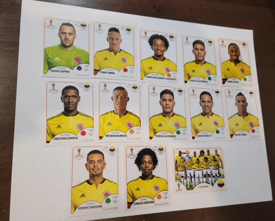 2018 FIFA WORLD CUP RUSSIA PANINI STICKER TEAM COLOMBIA - Image 1 of 1