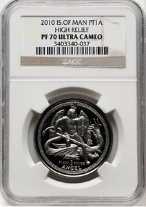2010 Isle of Man Platinum Angel NGC PF-70 UCAM - Picture 1 of 4