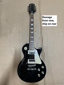 Epiphone - Les Paul Classic - Ebony, HH, No Tremolo, Laurel Fingerboard Guitar - Picture 1 of 16
