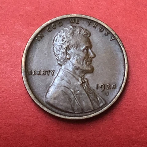 1920-D  Lincoln Cent Original & Naturally Brown Toned GEM Uncirculated Cover