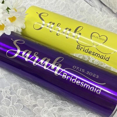 Vaso de Dama de honor personalizado regalo dama de honor propuesta boda fiesta Foto 1 de 4