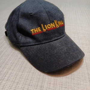 Disney Lion King Ball Cap Hat Adjustable Slide Black Gold VIP Embroidered - Picture 1 of 5