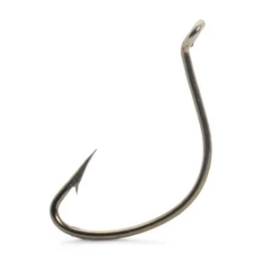 Mustad Hooks 37160-BR-8-50 Wide Gap 50pcs Kahle Fluke Shiner Small Bait Hook - Picture 1 of 3