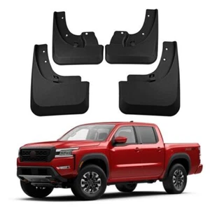 4pcs Heavy Duty Molded Splash Mud Guards Fenders For Nissan Navara Frontier 22+ - Picture 1 of 9